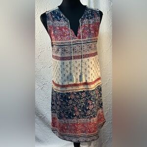 BLL- Womens Bohemian Sleeveless Dress with Tassels (S/P)